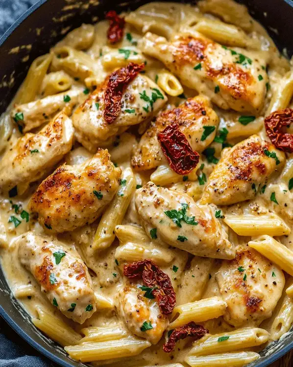 Marry Me Chicken Pasta Recipe - Creamy Garlic Parmesan Dish