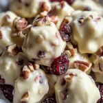 White Chocolate Cranberry Pecan Clusters | Easy Treats