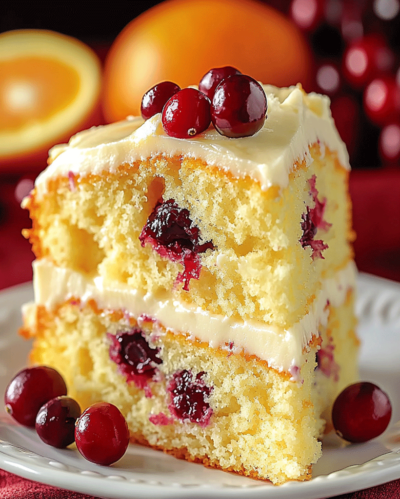 Cranberry Orange Cake Recipe - Easy Holiday Dessert