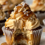 Salted Caramel Cupcakes with Gooey Caramel Filling