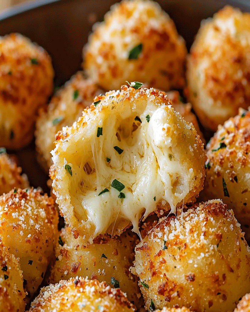 Cheesy Parmesan Mozzarella Bites – Easy, Crispy & Gooey