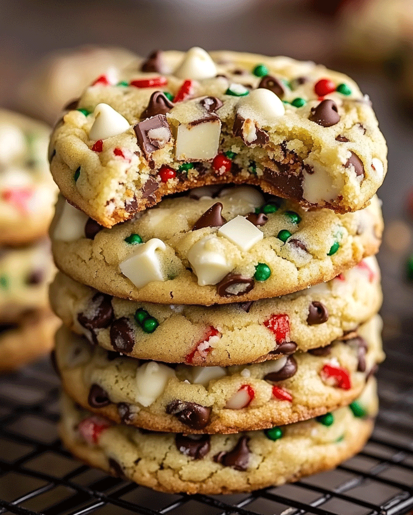 Winter Wonderland Chocolate Chip Christmas Cookies