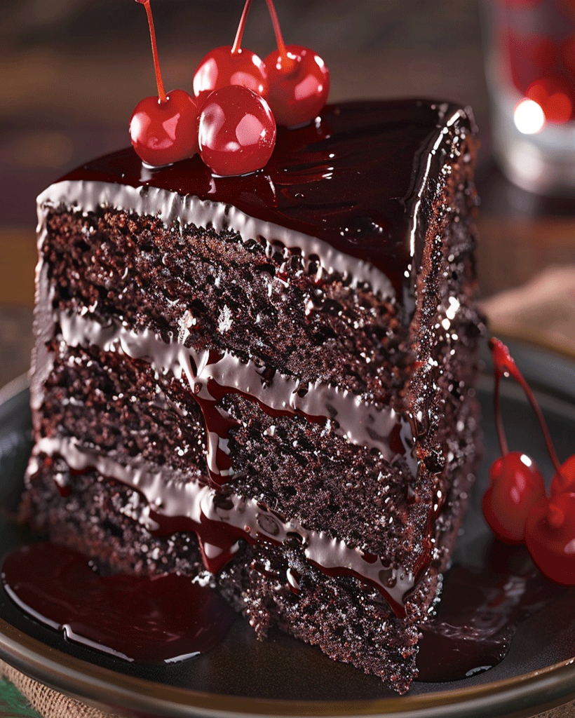 Decadent Chocolate Cherry Cake Recipe: Easy Dessert