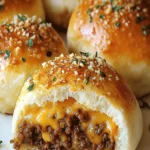 Garlic Parmesan Cheeseburger Bombs - Easy Snack Recipe