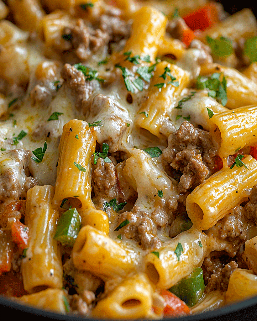 Philly Cheesesteak Pasta Recipe - Easy Family Dinner