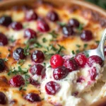 Baked Cranberry Cream Cheese Dip - Festive Appetizer Recipe