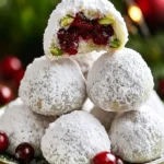 Cranberry Pistachio Snowball Cookies - Perfect Holiday Gifts