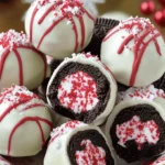 No-Bake Peppermint Oreo Truffles - Easy Holiday Dessert