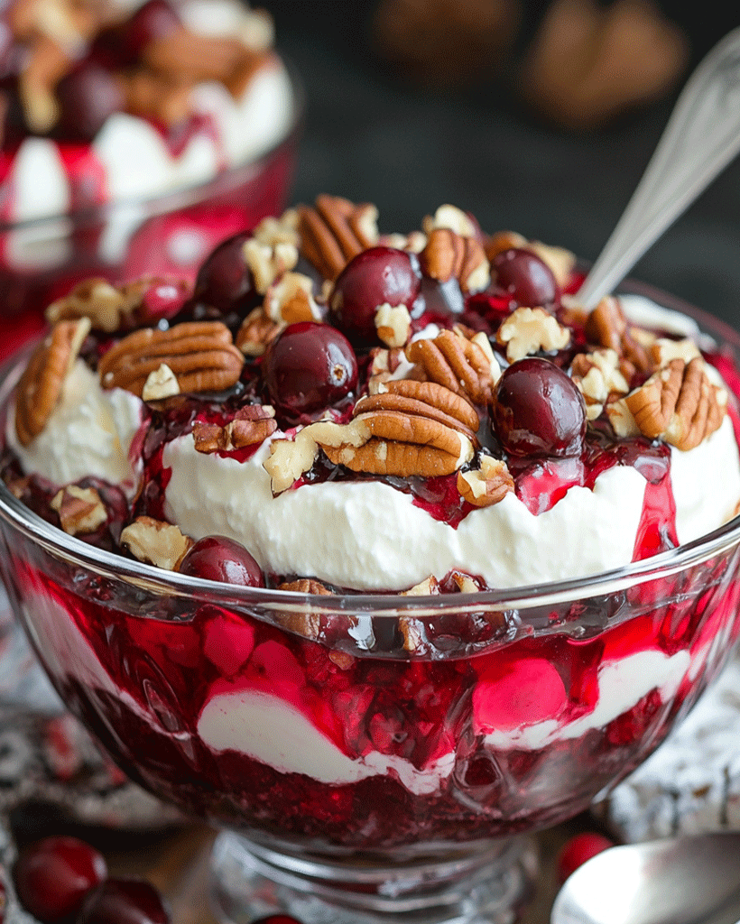 Cranberry Pecan Cheesecake Fluff – Creamy Holiday Treat