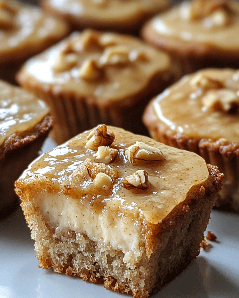 Banana Walnut Maple Cheesecake Bars