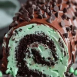 Mint Chocolate Chip Cake Roll - Perfect Dessert Idea