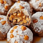 Caramel Butterfinger Snow Cookies - Easy Dessert Recipe