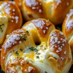 Mozzarella Stuffed Soft Pretzels – Gooey & Cheesy Snack