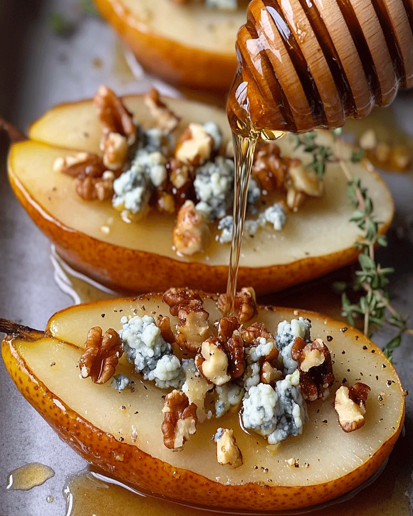 Baked Pears with Blue Cheese - Easy Gourmet Dessert Recipe