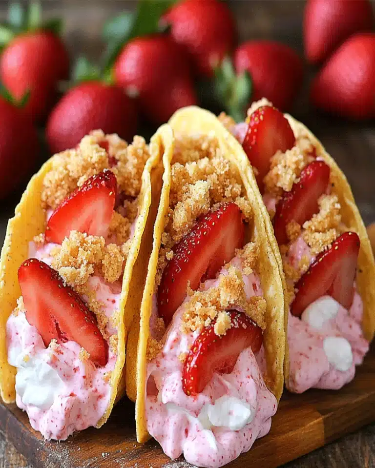 Strawberry Shortcake Tacos - Easy Recipe For Taco Night