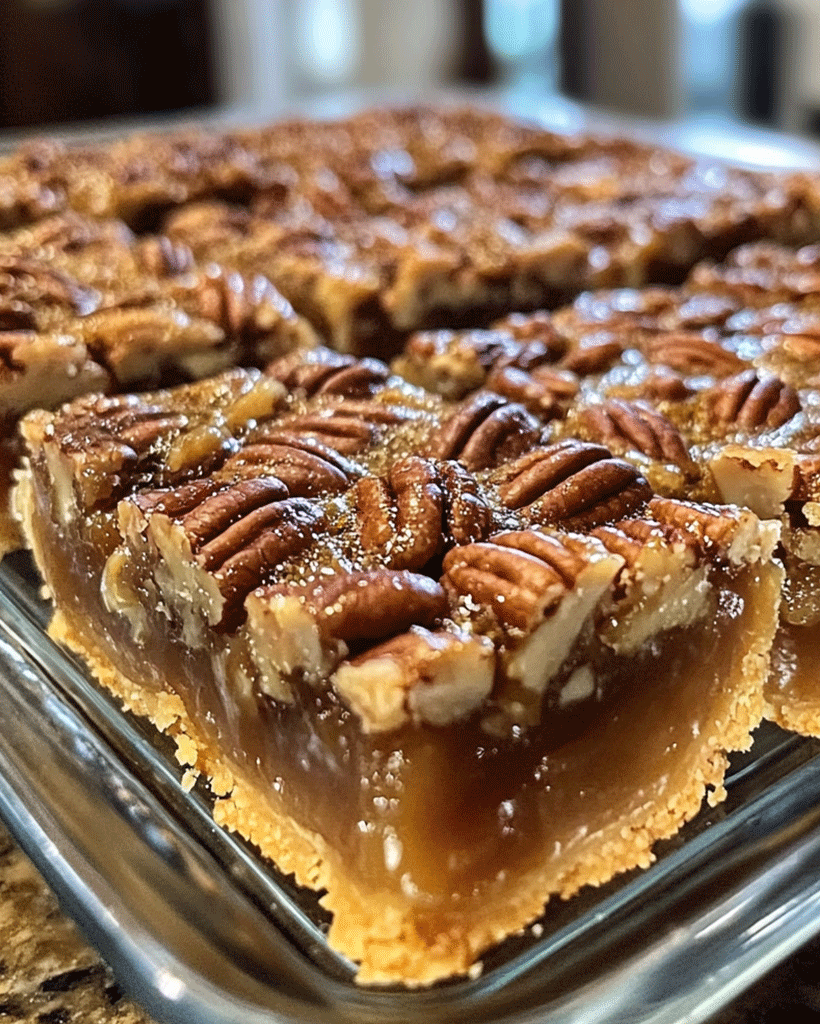 Lazy Girl Pecan Pie Bars - Easy Holiday Dessert Recipe