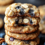 Banana Blueberry Walnut Cookies - Chewy Dessert Recipe