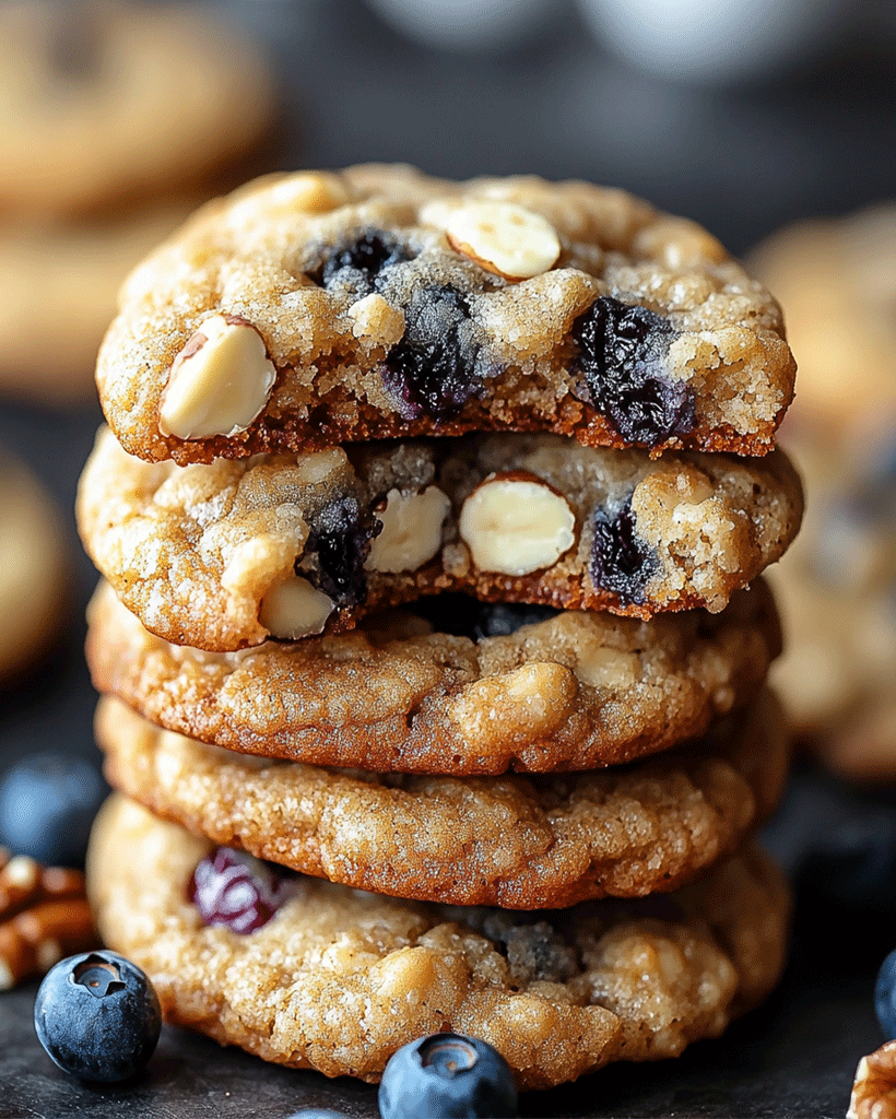 Banana Blueberry Walnut Cookies - Chewy Dessert Recipe