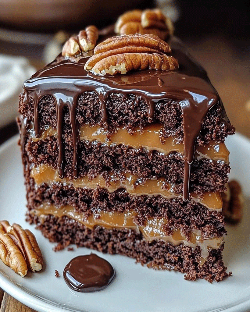 Chocolate Turtle Dream Cake