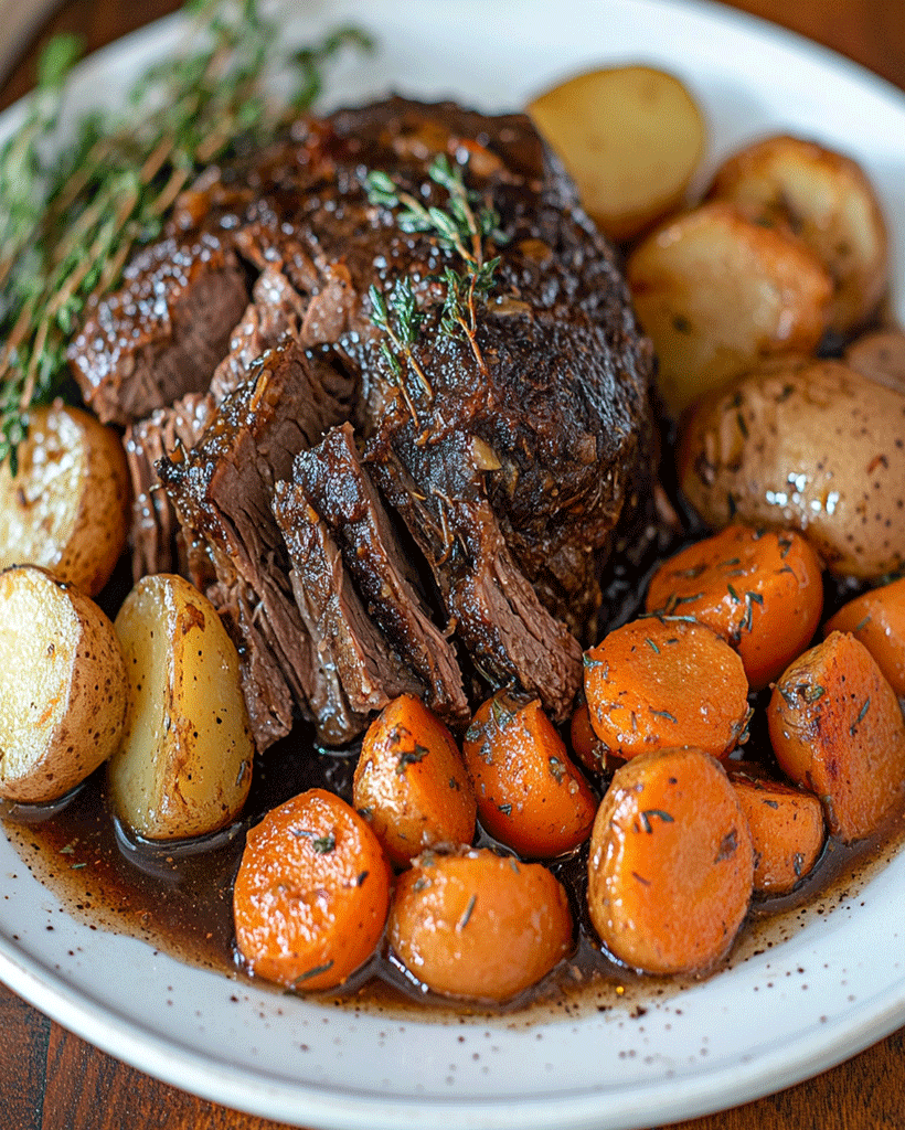 Pot Roast with Potatoes and Carrots: Slow Cooker Dinner Recipe