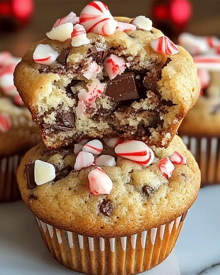 Peppermint Chocolate Chunk Muffins: Festive Treat