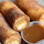 Cheesecake Egg Rolls Recipe - Easy Dessert with Caramel