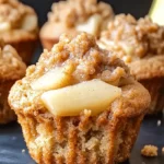 Luscious Cinnamon Streusel Pear Muffins