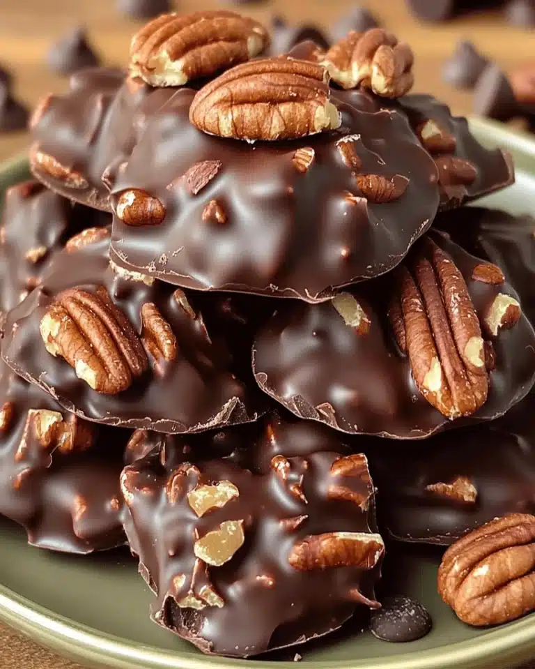 Chocolate Pecan Turtle Clusters: Irresistible Treat