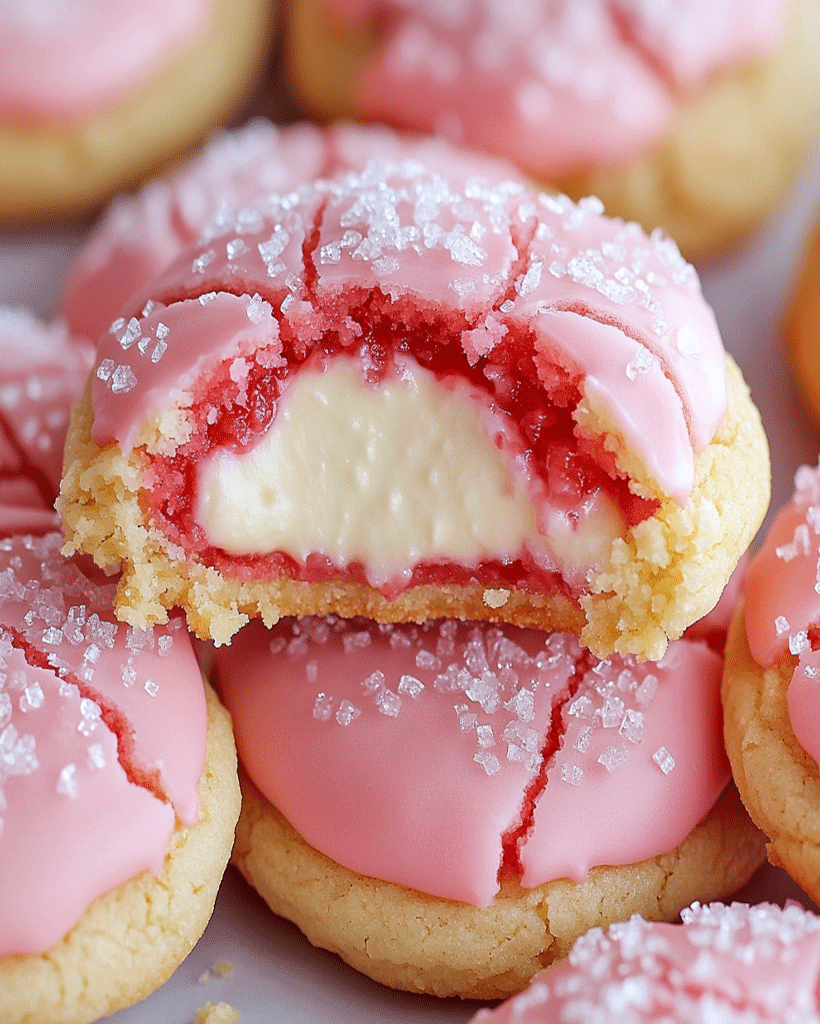 Soft Strawberry Cheesecake Cookies - Sweet & Creamy Bites