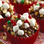 Festive Rocky Road Bites: Holiday Candy Cup Treats