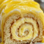 Lemon Cream Roll Cake – Moist & Citrusy Dessert Delight