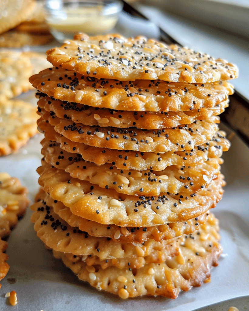 Black Pepper Asiago Crackers – Gourmet Cheese Snack