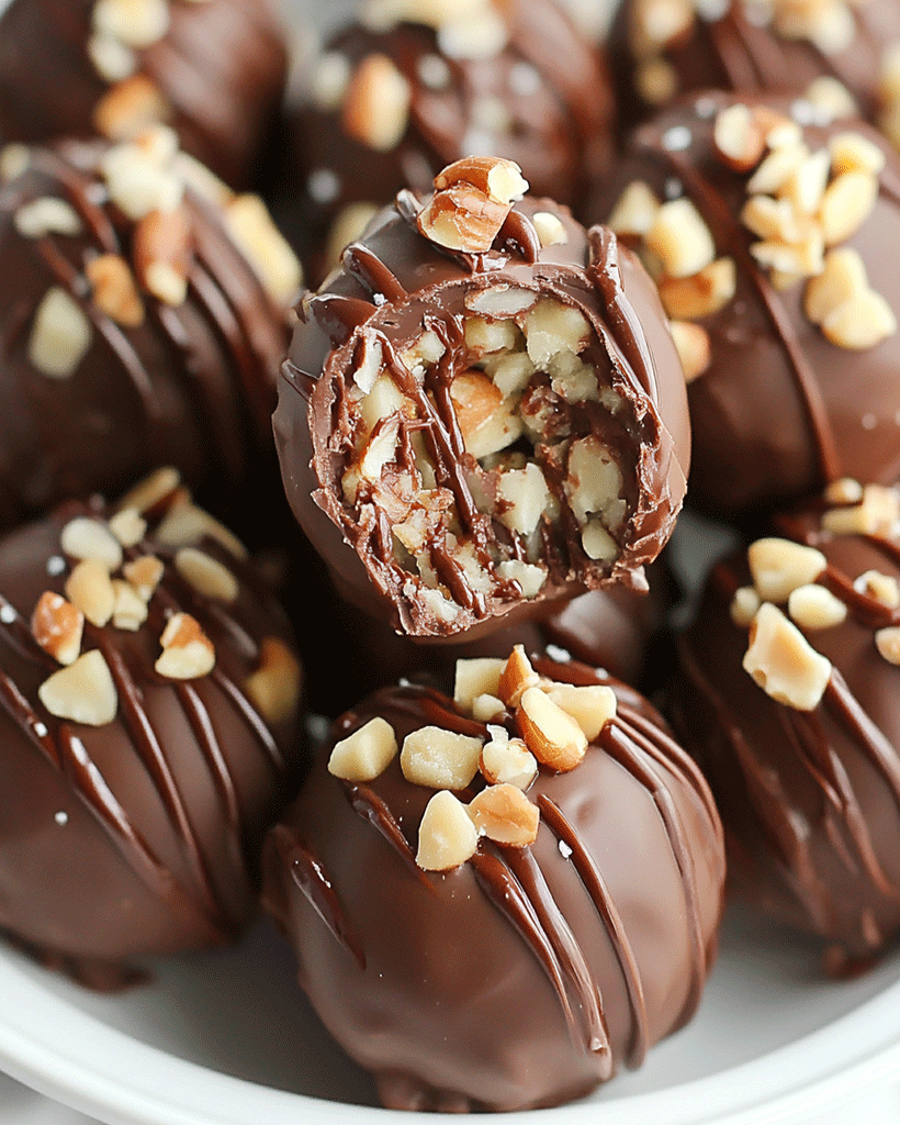 Nutella Hazelnut Chocolate Truffles:Easy Dessert Recipe