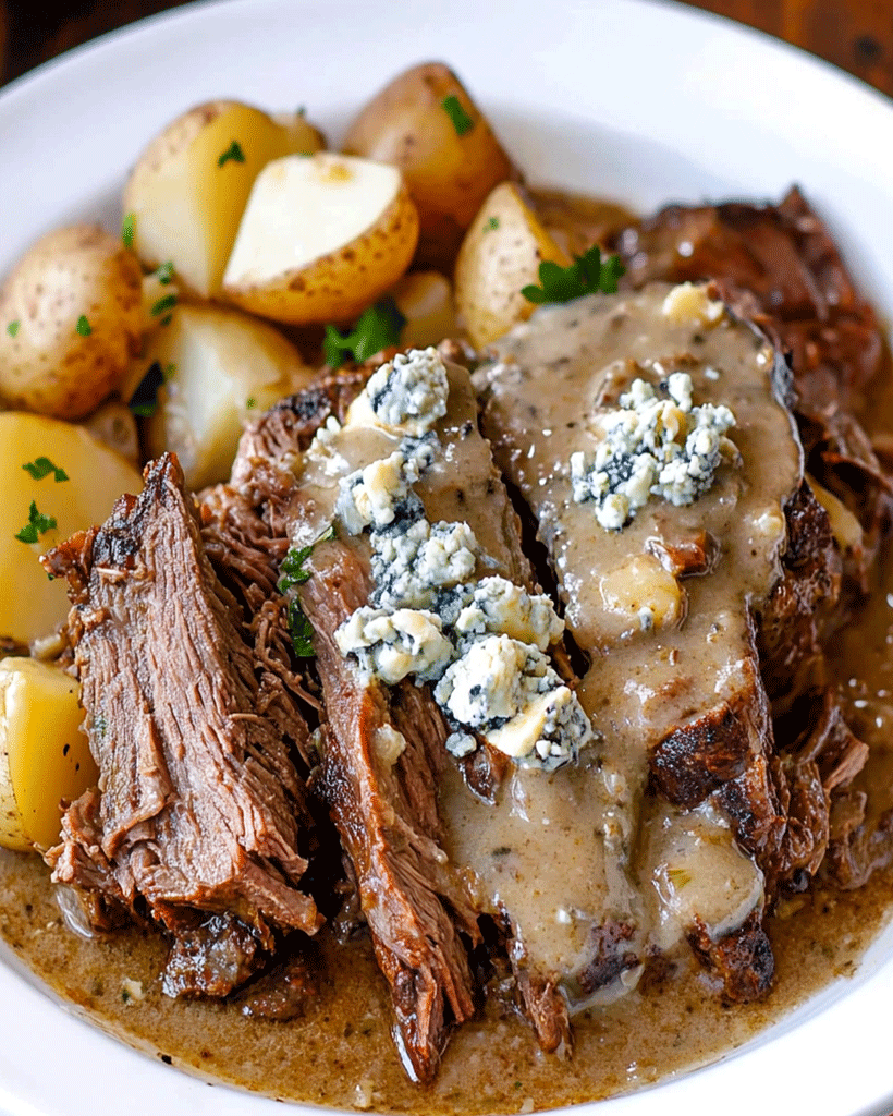 Braised Beef with Blue Cheese Sauce – Easy Dinner Ideas