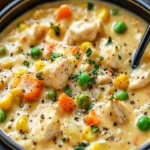 Chicken Pot Pie Soup - Creamy Comfort in Every Spoonful