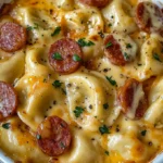 Crockpot Pierogi Casserole with Kielbasa - Easy Dinner ideas