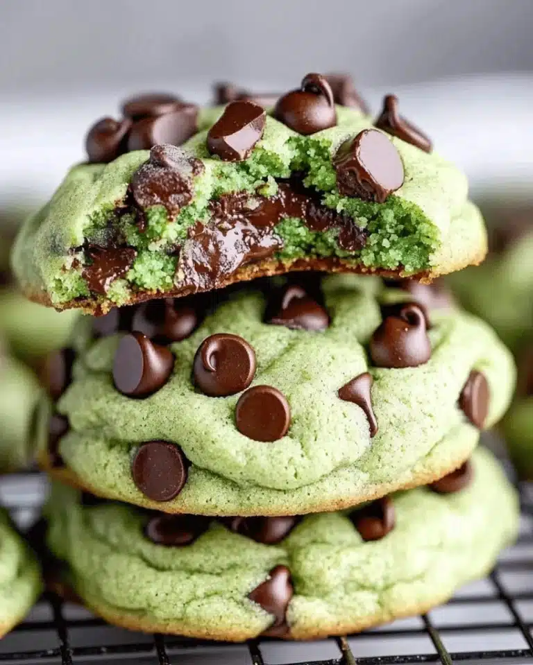 Mint Chocolate Chip Cookies – Soft & Gooey Delight!