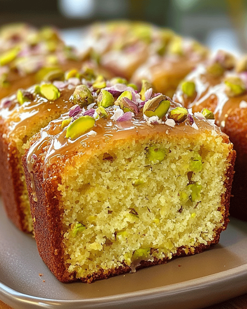 Rosewater Pistachio Cake