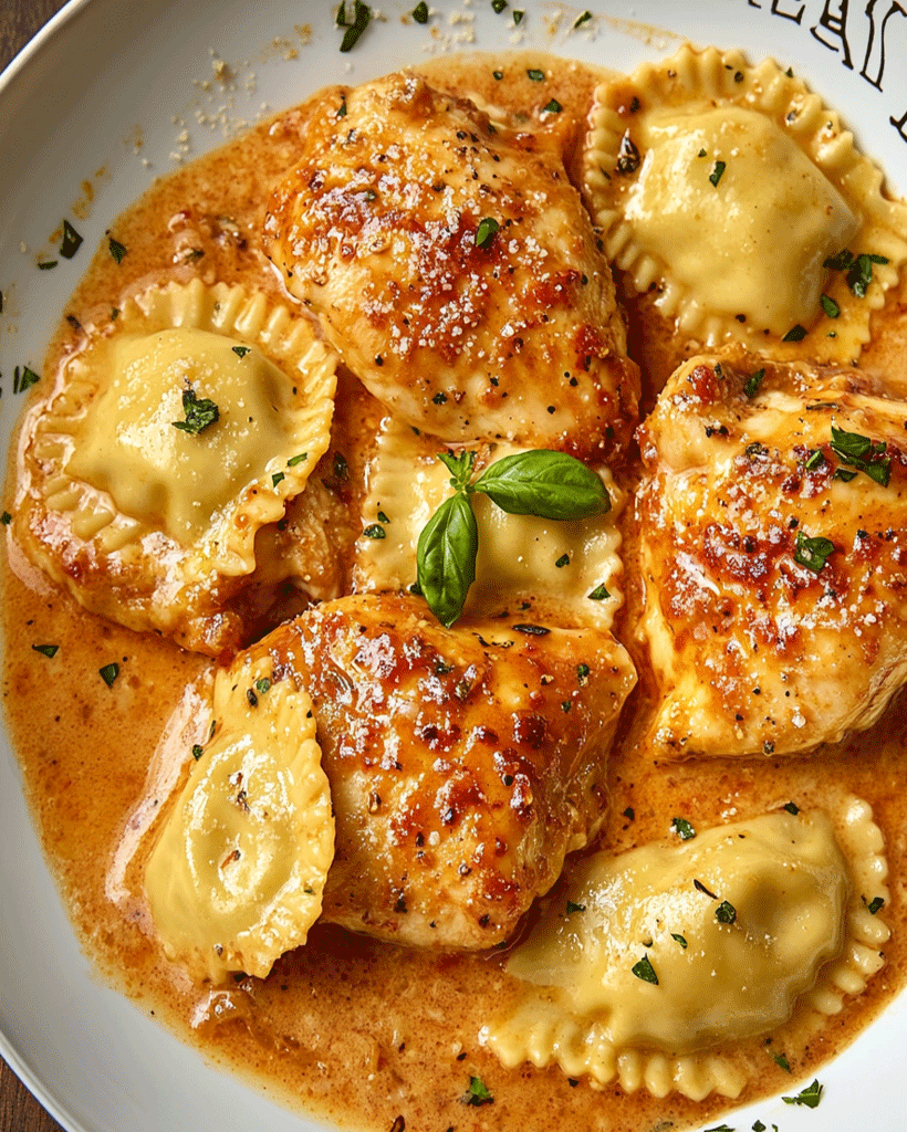 Marry Me Chicken and Ravioli