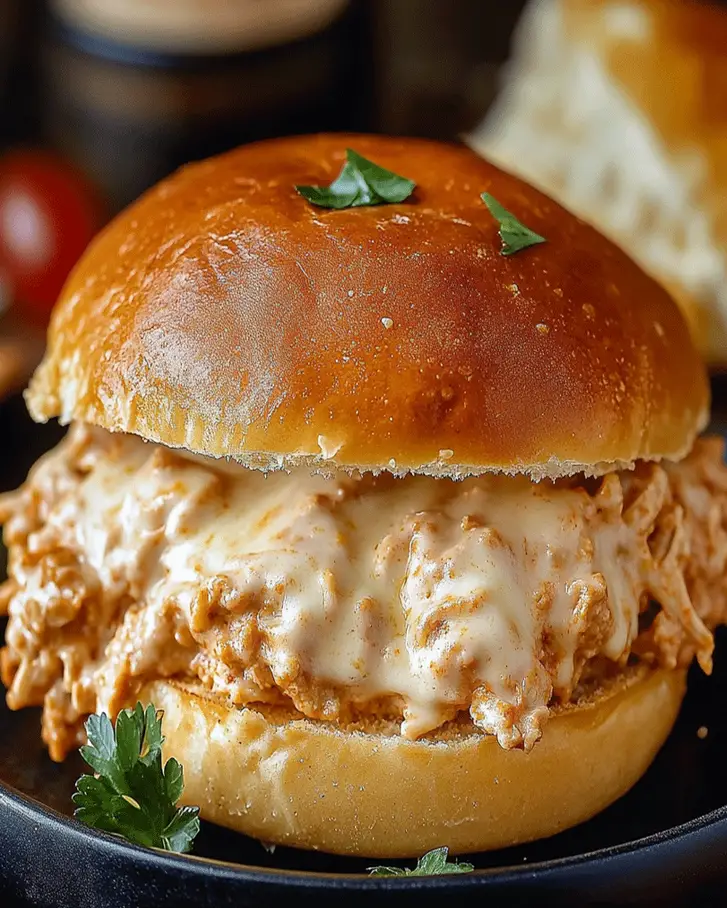 Chicken Alfredo Sloppy Joes: Creamy Sandwich Delight