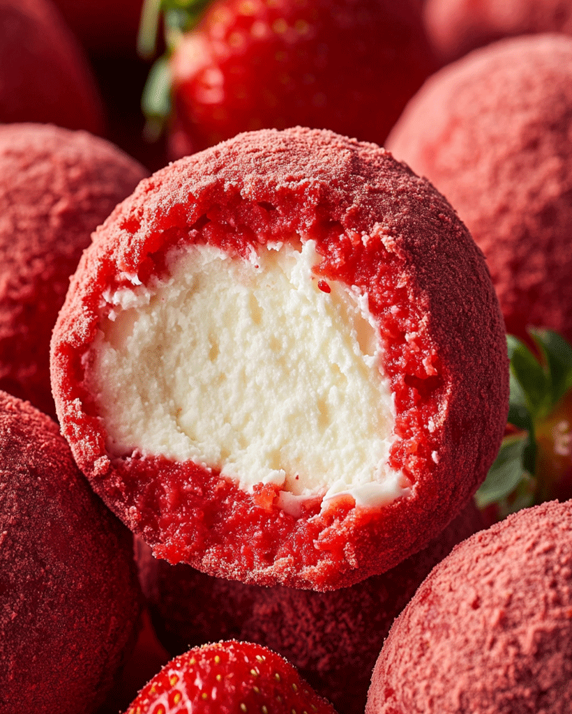 Strawberry Velvet Cheesecake Truffles: Irresistible Treats