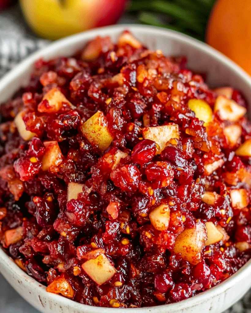 Cranberry Relish Recipe - Fresh, Sweet & Tangy Holiday Side