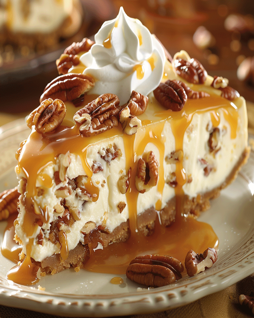 Pecan Caramel Cheesecake Recipe - Decadent Dessert Idea