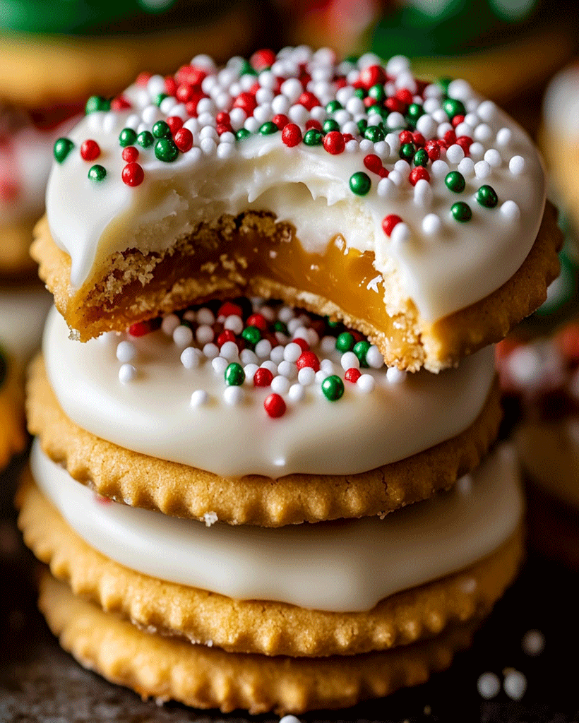 Caramel Ritz Cracker Christmas Cookies | Easy Holiday Treats