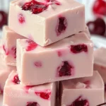 Maraschino Cherry White Chocolate Fudge – Holiday Treats