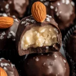 Almond Coconut Dark Chocolate Truffles Recipe | Dessert Ideas