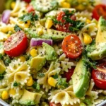 Creamy Avocado Pasta Salad Recipe | Easy Dinner Delight