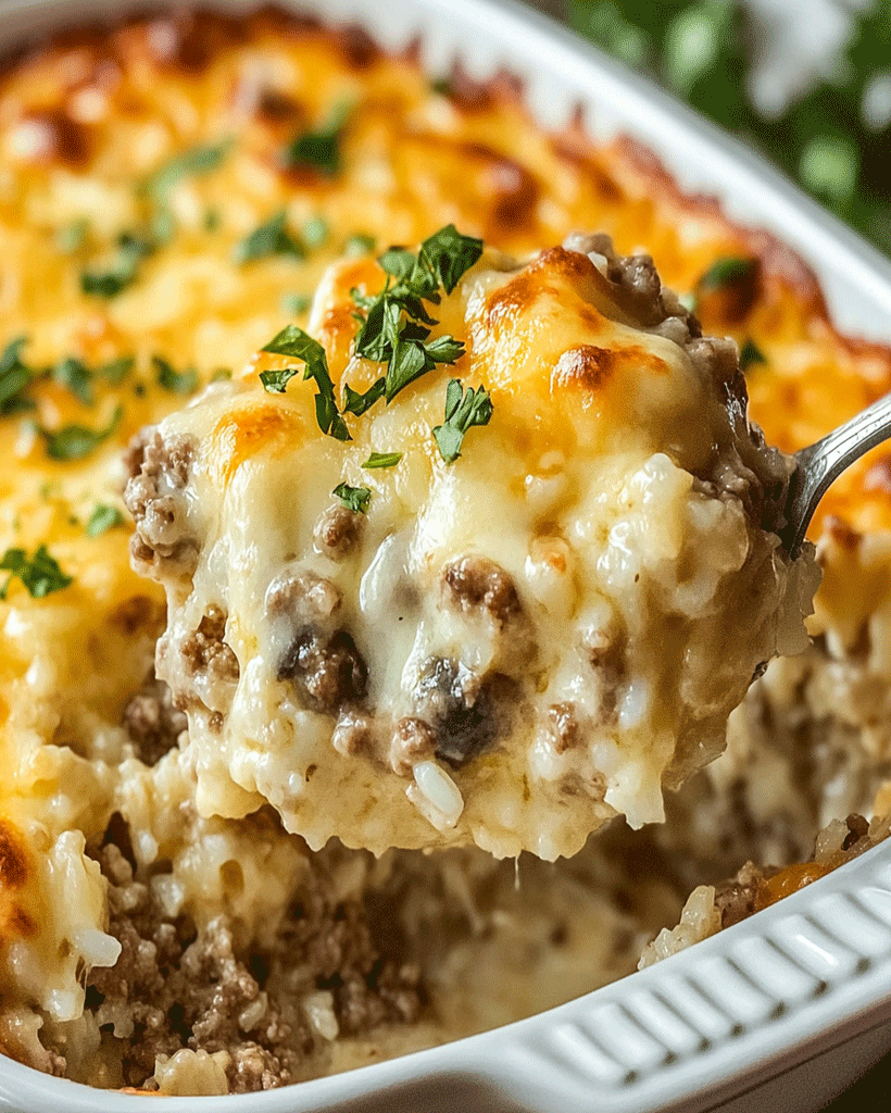 Savory Beef and Rice Casserole – Easy Family Dinner Recipe