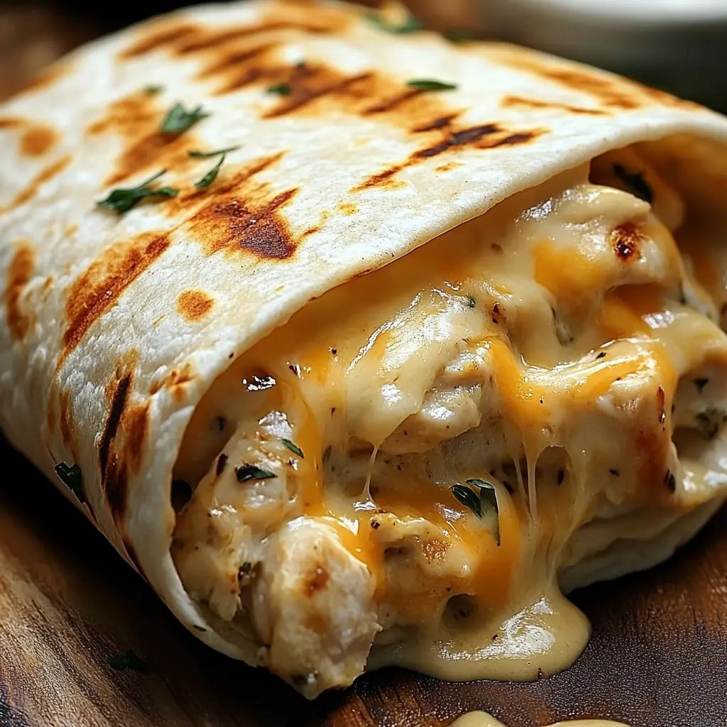 Best Cheesy Garlic Chicken Wraps: Easy & Delicious Meal