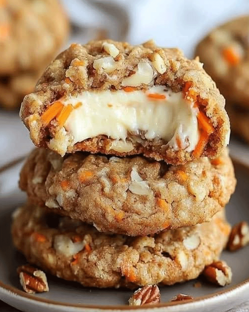 Carrot Cake Cheesecake Cookies Recipe | Easy Dessert Ideas